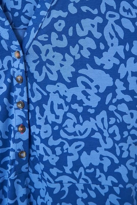 SABINA JERSEY DRESS BLUE MULTI 4