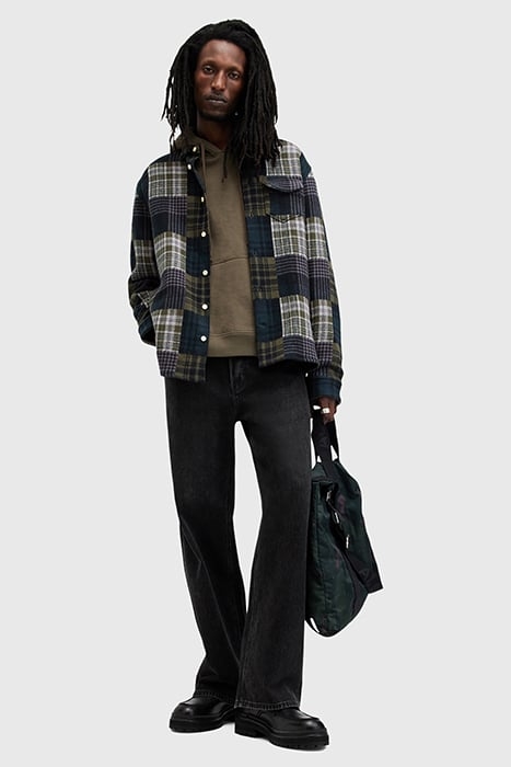 HOPTON LS SHIRT KHAKI GREEN 5