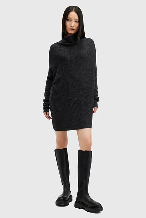 RIDLEY JUMPER DRESS CINDER BLACK MARL 3