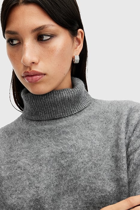 REBEL ROLL NECK GREY MELANGE 6