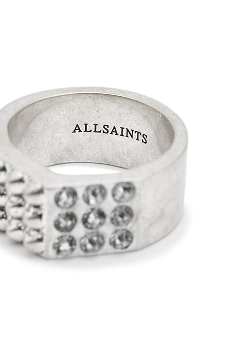 RIANNE HEX CHNK RING WARM SILVER 6