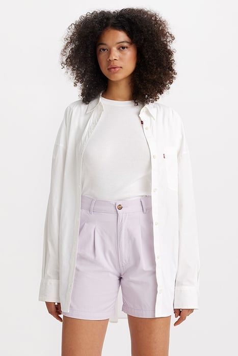 PLEATED TROUSER SHORT LAVENDER BLUE 1