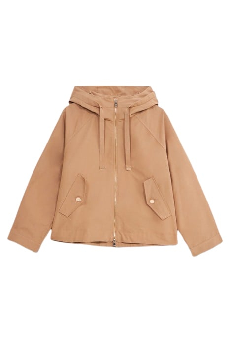 SHORT OVERSIZED PARKA CAMEL 3