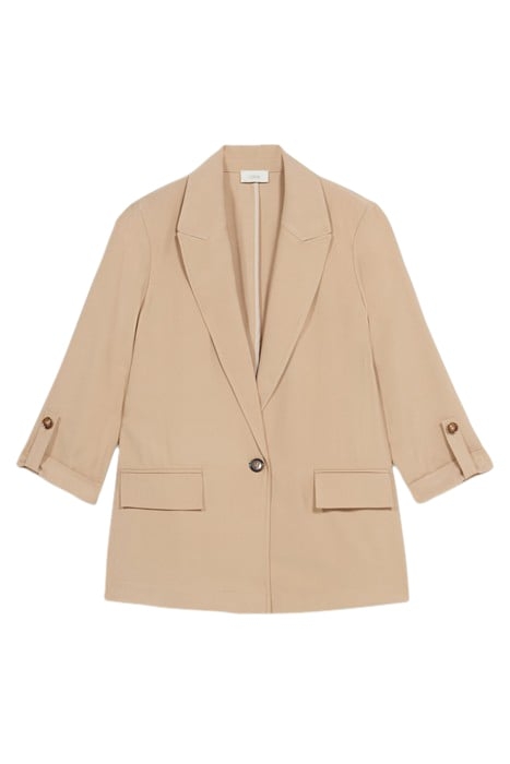 VISCOSE TWILL BLAZER NATURAL 3