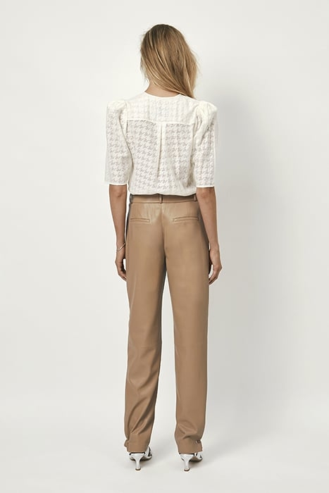 POMONA DETAILED V-NECK TOP BUTTER CREAM 7