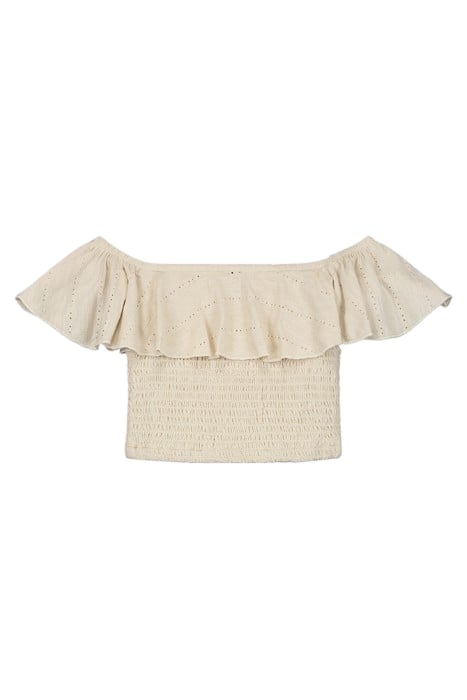 BRODERIE TOP WARM DUST 2