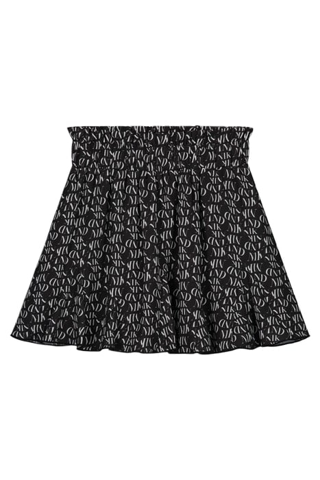 ILONA SKIRT BLACK/ WHITE TEXT 1