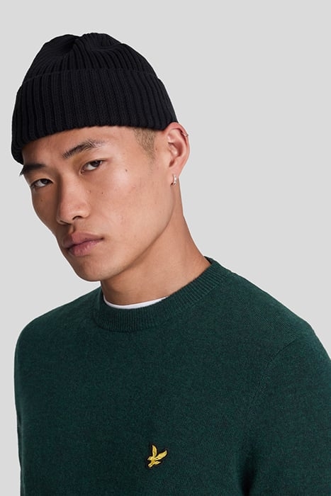 LAMBSWOOL BLEND CREW NECK JUMPER ARGYLE TEAL MARL 5