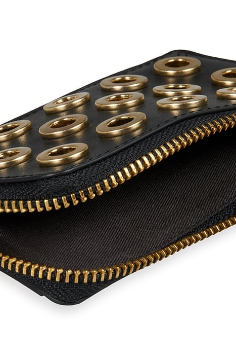 MULTI PURSE WALLET WITH EYELETS BLACK 3