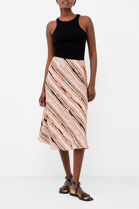 GAIA FLAVIA TEXTURED SKIRT MOCHA MOUSSE 1