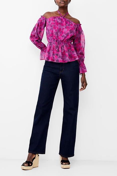 ARLA HALLIE CRINKLE BLOUSE MEADOW MAUVE 1