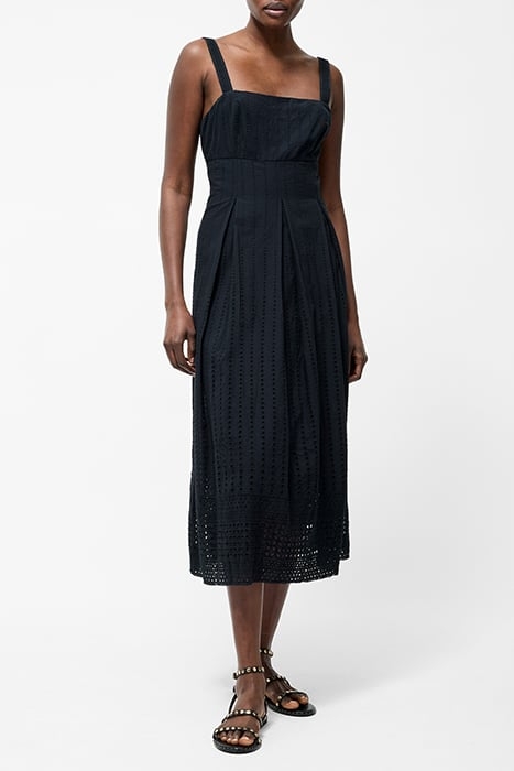 BRODERIE STRAP DRESS M SS25 BLACK 2