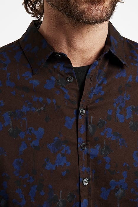 MULTI BUTTON SLIM FIT SHIRT ESPRESSO 3