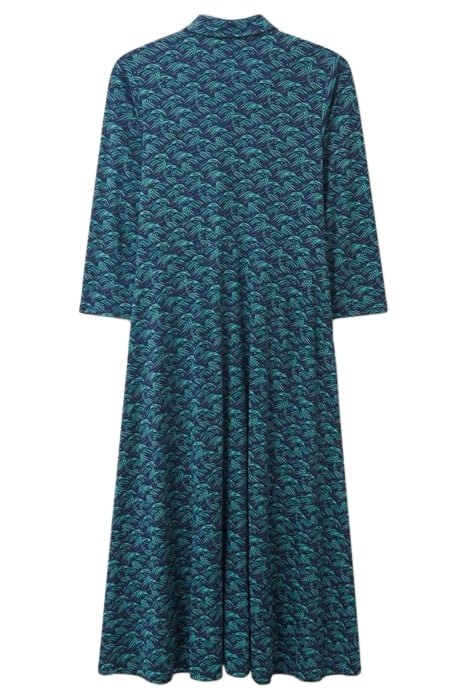RUA JERSEY SHIRT DRESS NAVY PRINT 3