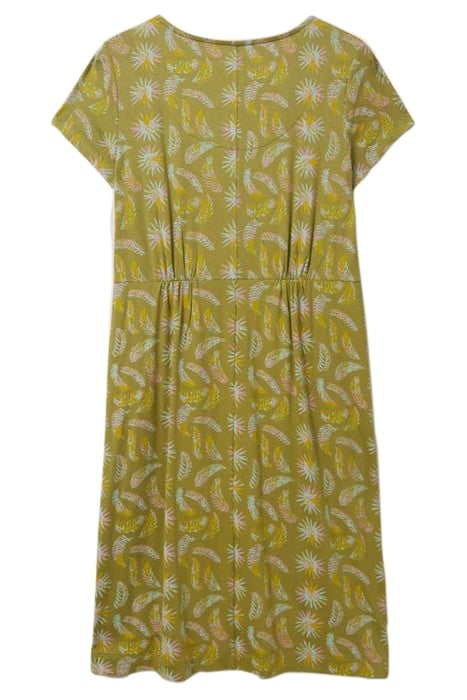 TALLIE ECO VERO JERSEY DRESS GREEN MULTI 2