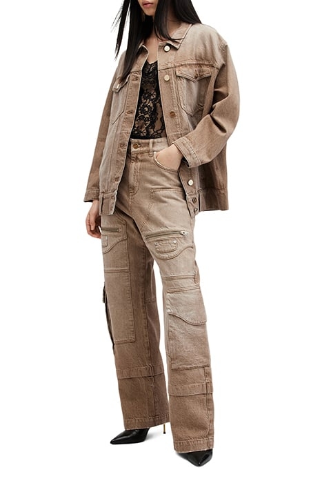 WILLOW DENIM JACKET LIGHT BROWN 5