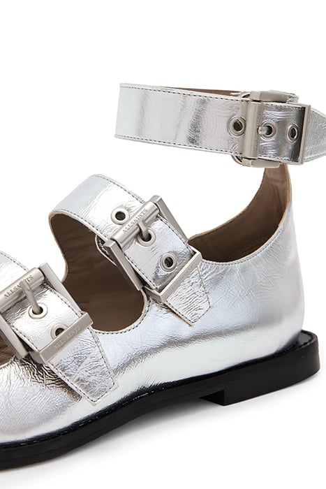 SUSAN BUCKLE SHOE SILVER 7