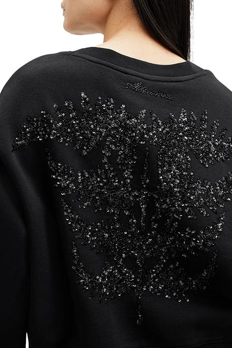 FERN EMB SWEAT BLACK 7