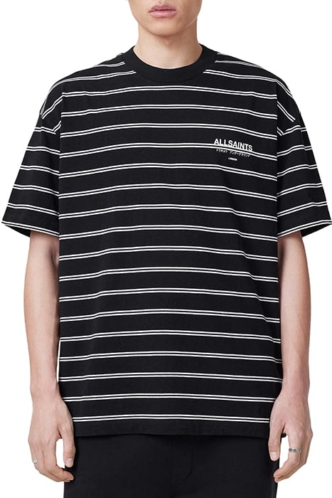 UNDERGRND STRIPE SS JET BLK/CHALK WHT 1