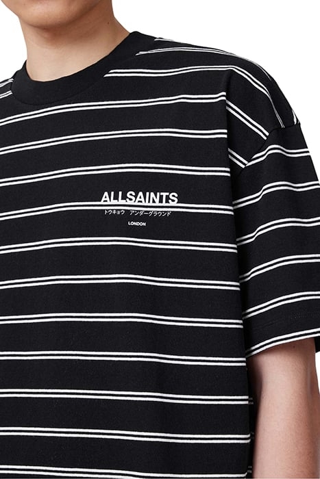 UNDERGRND STRIPE SS JET BLK/CHALK WHT 7