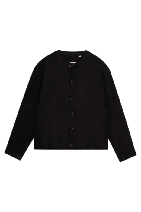 ADELE LINEN JACKET PURE BLACK 3