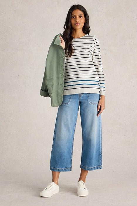 WILLOW STRIPE LS TOP WHITE MULTI 3