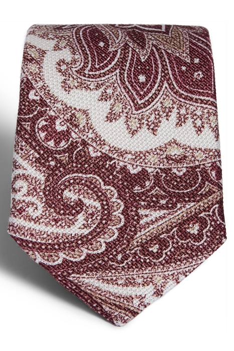 DARK RED PAISLEY PAISLEY TIE 3