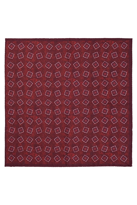 DARK RED GRAPHIC POCKET SQUARE 2