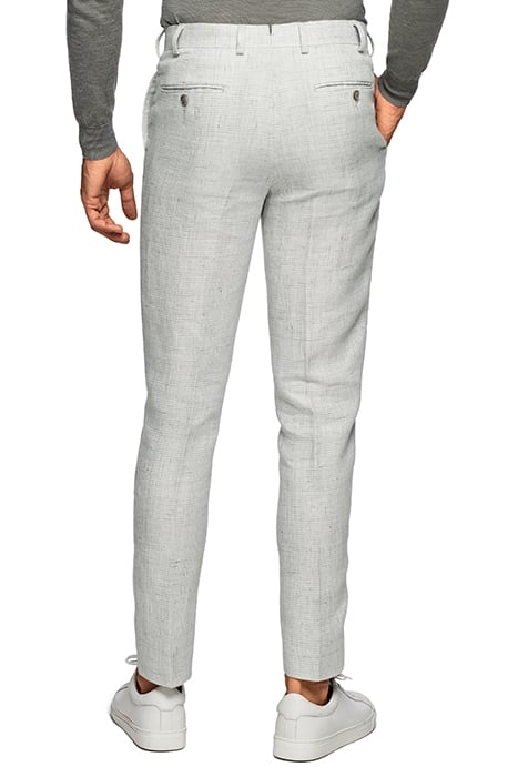 LIGHT GREY HOUNDSTOOTH SOHO TROUSERS 2