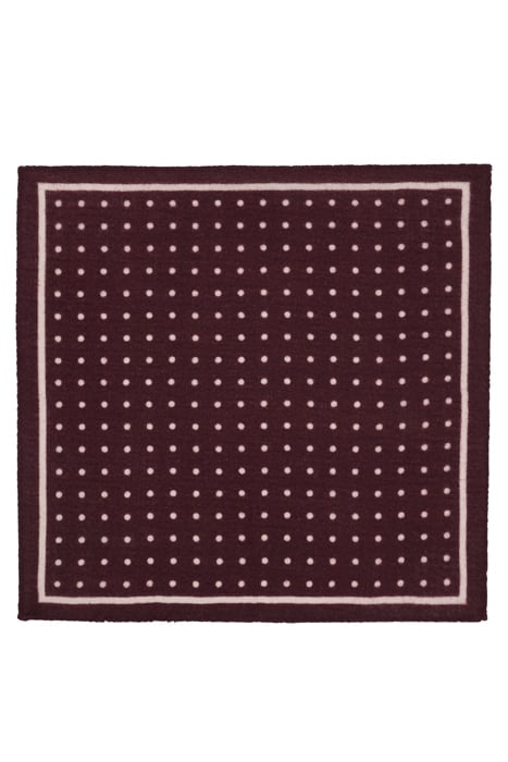 DARK RED DOTS POCKET SQUARE 2