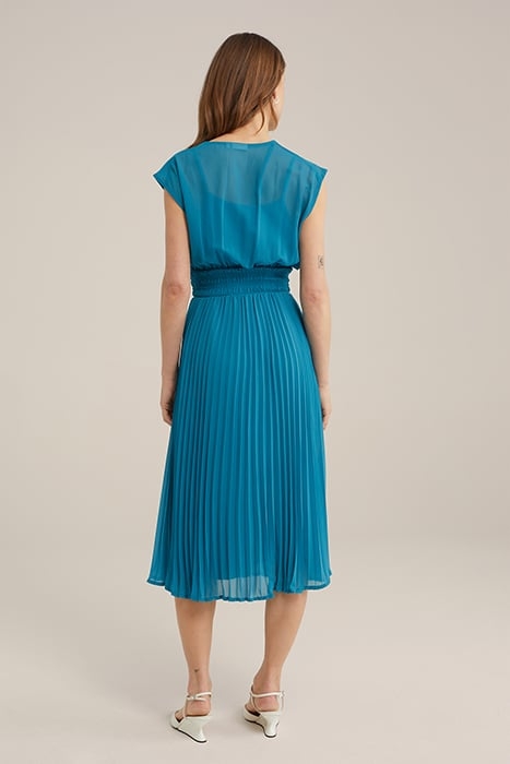 DRESS MID LENGTH GREEN BLUE 2