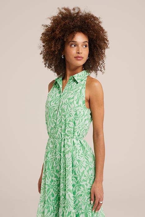 DRESS MID LENGTH BRIGHT GREEN 4