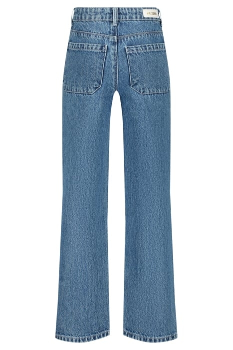 GIRLS MISSISSIPPI WORKER JEANS MID BLUE STONE 2