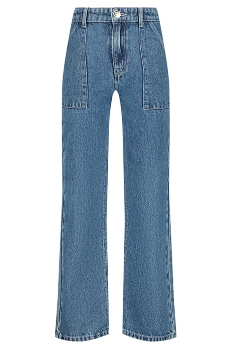 GIRLS MISSISSIPPI WORKER JEANS MID BLUE STONE 1