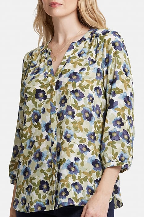 PINTUCK BLOUSE INDIGO BLOOMS 6