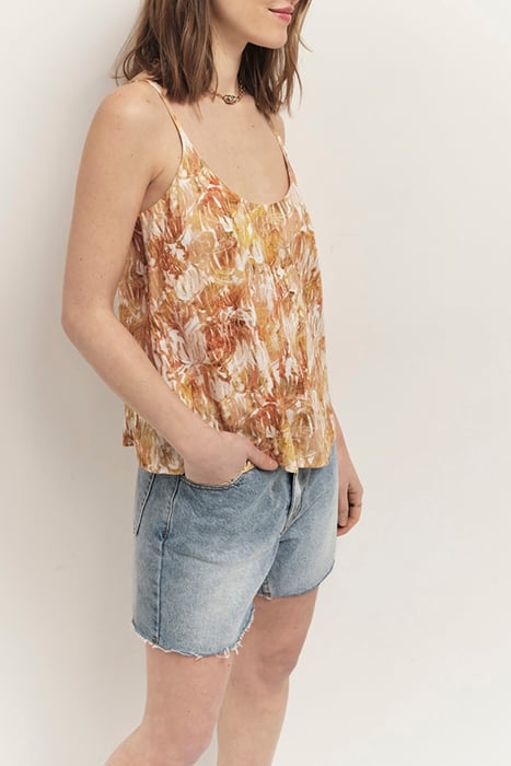 CARA - CINNAMON TOP WITH SAHARA DANCE PRINT 4