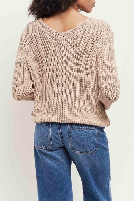 TAMMY - KNITTED SESAME JUMPER 2