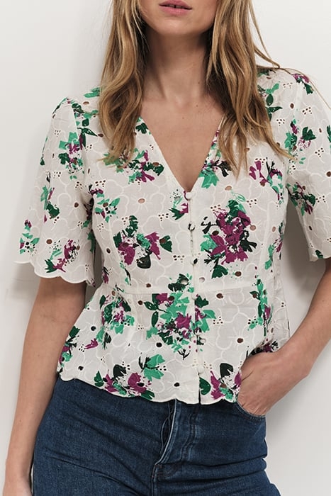 CAPELA - OFF WHITE SHIRT WITH HOLIDAY PRINT 3