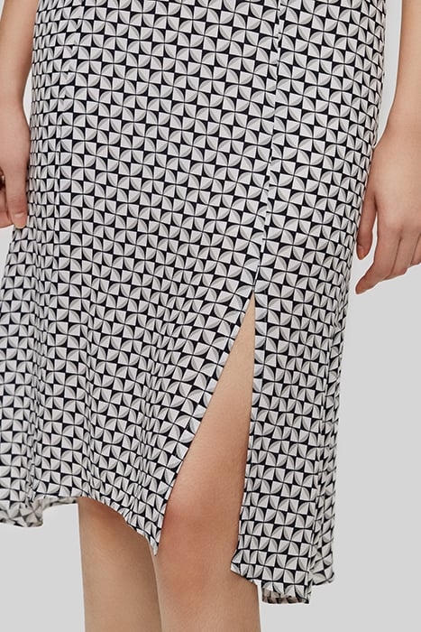 OFF-WHITE GEOMETRIC PRINT MIDI DRESS 6