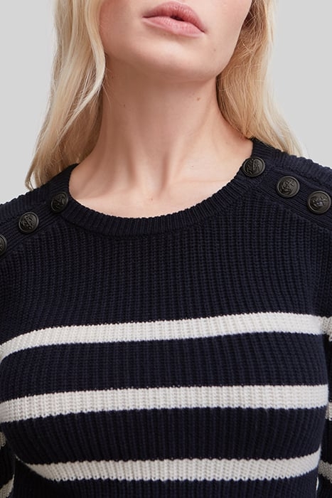 NAVY KNIT SWEATER WITH ANCHOR BUTTONS 7