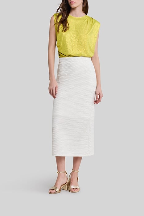 ECRU LONG SKIRT IN SILVER MESH SPIRIT 3