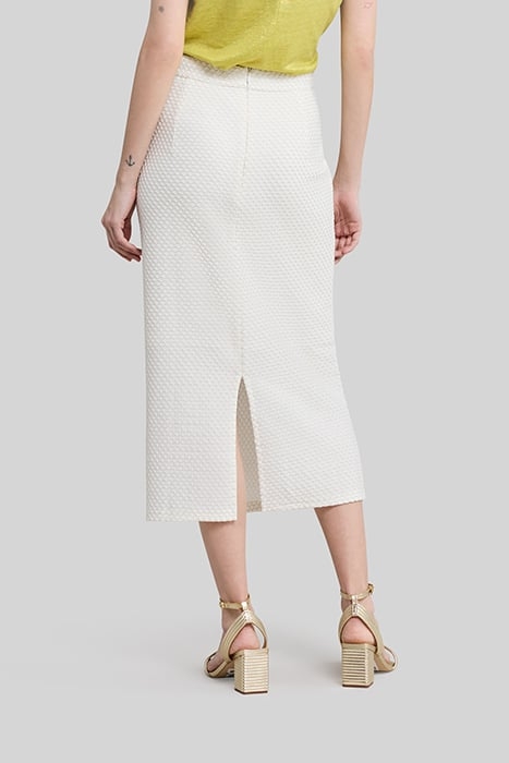 ECRU LONG SKIRT IN SILVER MESH SPIRIT 2