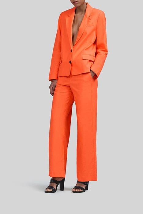 ORANGE COTTON LINEN OVERSIZE SUIT JACKET 3
