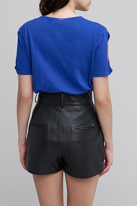 ELECTRIC BLUE ROUND-NECK T-SHIRT 2