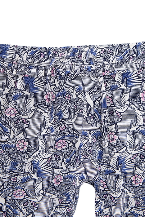 BABY GIRLS' ECRU WAX HUMMINGBIRD PRINT HAREM PANTS 3