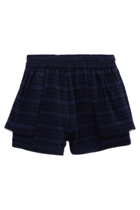 BABY GIRLS' NAVY STRIPED SHORTS 2