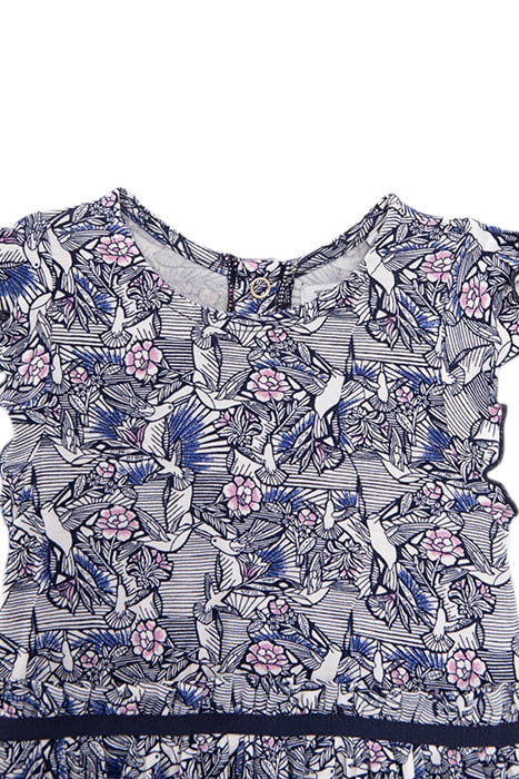 BABY GIRLS' ECRU DRESS WITH HUMMINGBIRD WAX PRINT 6