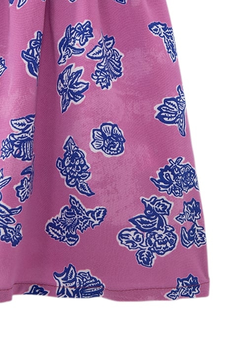 BABY GIRLS’ MAUVE LENZING™ ECOVERO™ INDIAN FLORAL DRESS 4