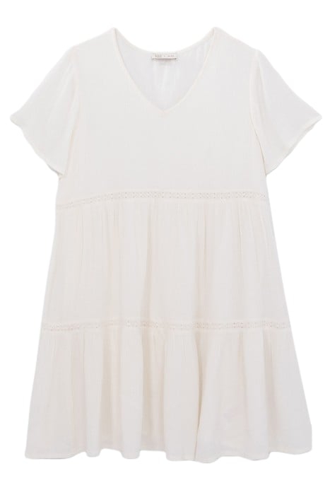 GIRLS’ OFF-WHITE LENZING™ ECOVERO™ DRESS 1