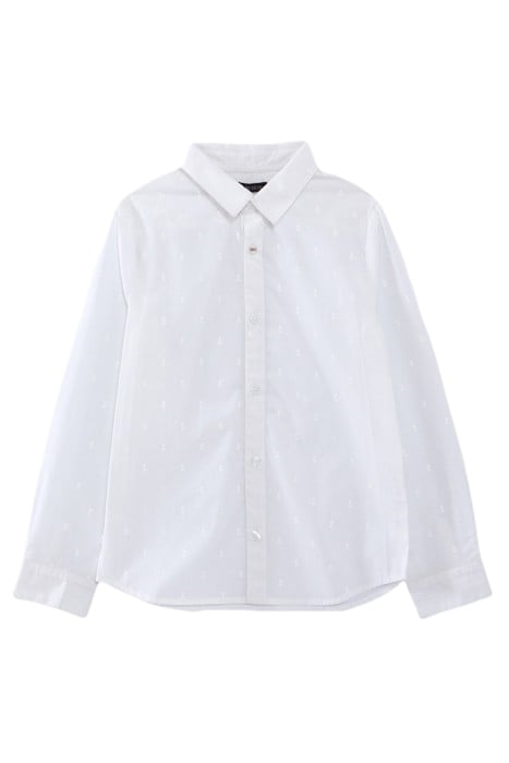 BOYS’ WHITE ANCHOR PRINT SHIRT 1